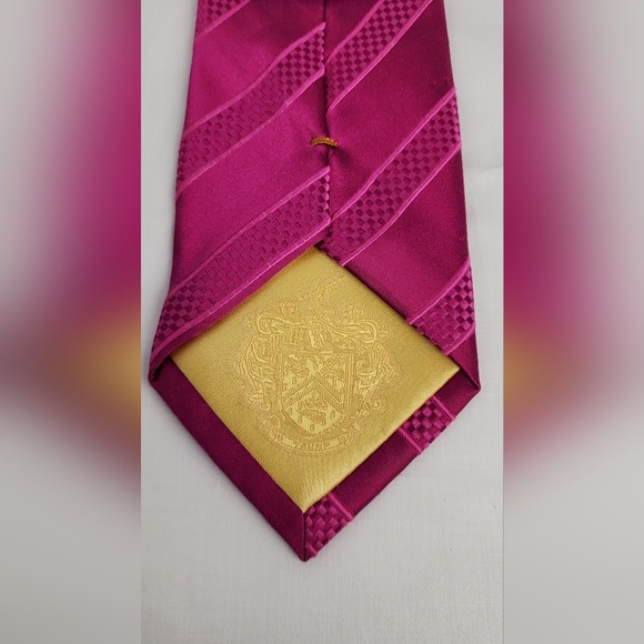 💪 DONALD J. TRUMP SIGNATURE COLLECTION SILK MEN'S TIE - PINK 💪 - Picture 3 of 7